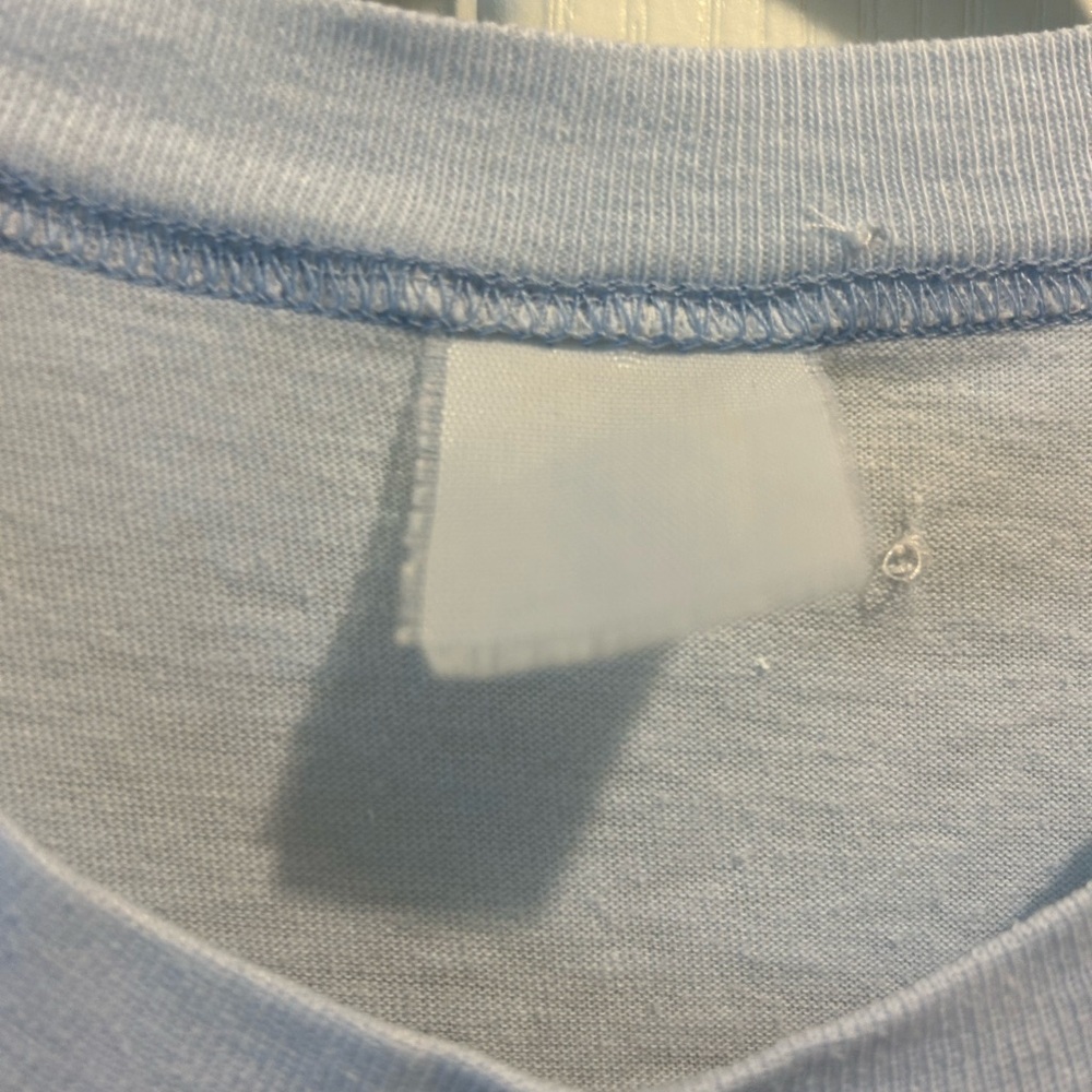 💦”Vintage Hawaiian Tropic 1983 Myrtle Beach Sky Blue Sleeveless Tank” Size S💧 - Picture 6 of 10